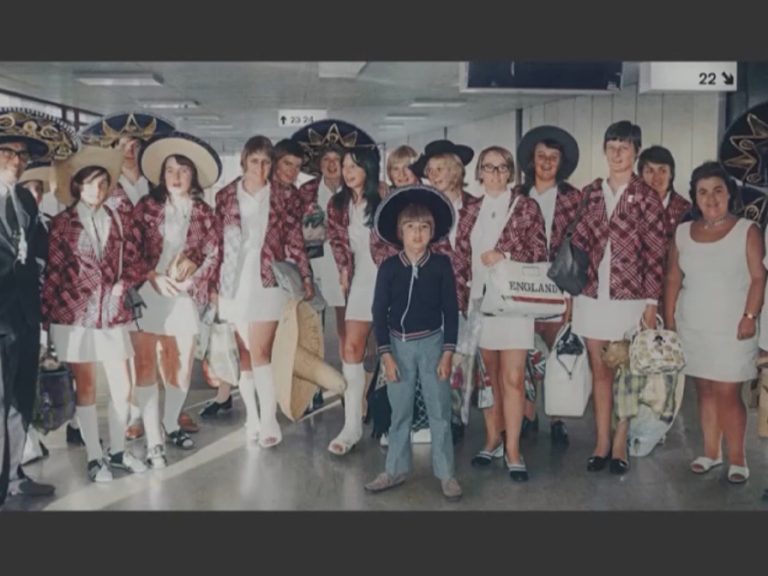 The 1971 England Women's Football Team. Image: Screenshot of BBC1's The One Show