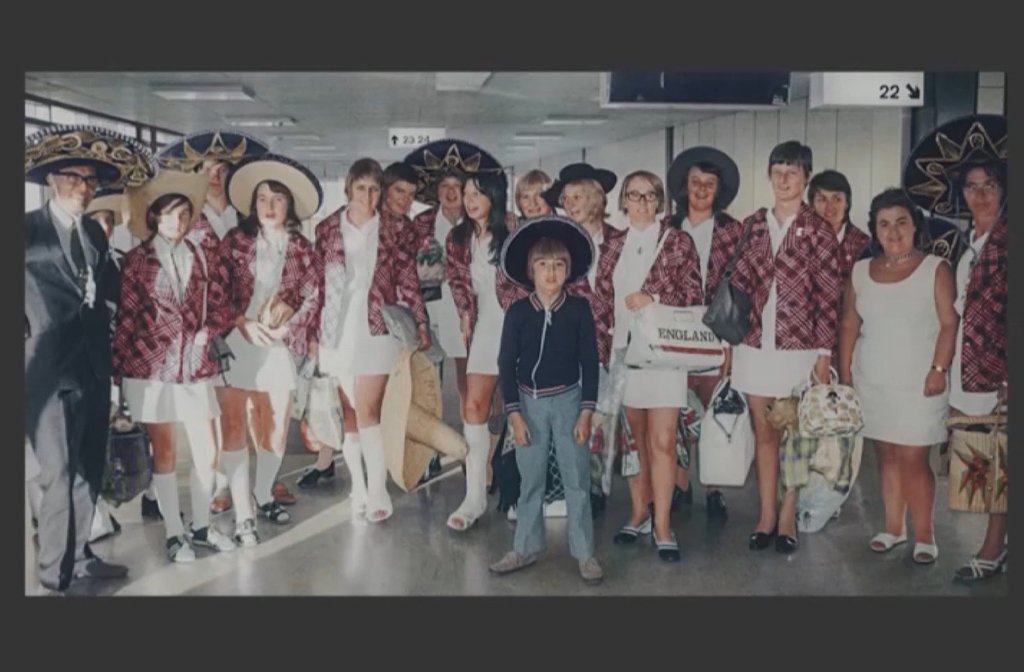 The 1971 England Women's Football Team. Image: Screenshot of BBC1's The One Show