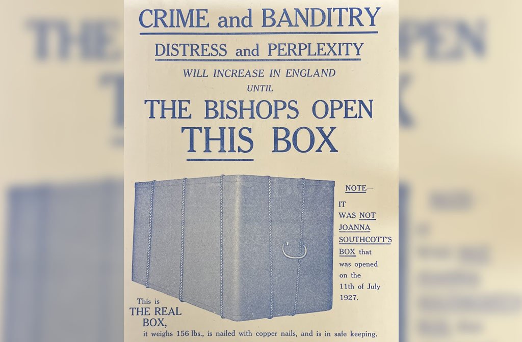 A leaflet printed by the Panacea Society. Image Panacea Museum