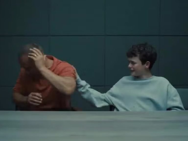 Stephen Graham and Owen Cooper in the Netflix drama Adolescence. Image: Netflix