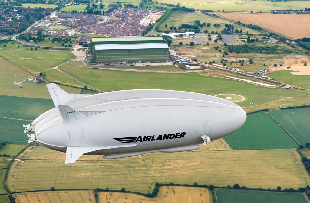Airlander10 over Cardington. Image: Hybrid Air Vehicles Ltd