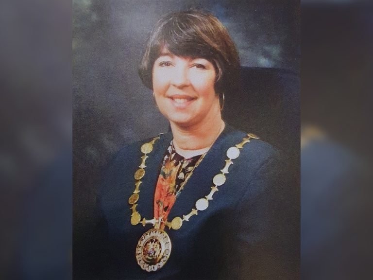 Alderwoman Kay Burley when she was Chair of Bedfordshire County Council. Image: Via Bedford and Kempston Labour Group.
