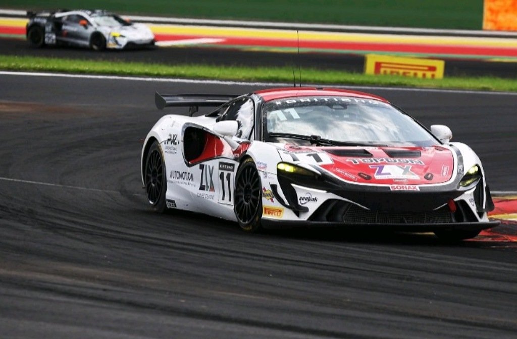 Alex Walker in action at Spa Francorchamps in the British GT Championships
