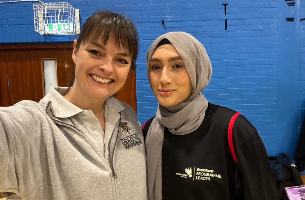 Bedford Borough Council's Amy Stevens alongside Shapna Khanam of Hawaa Empower