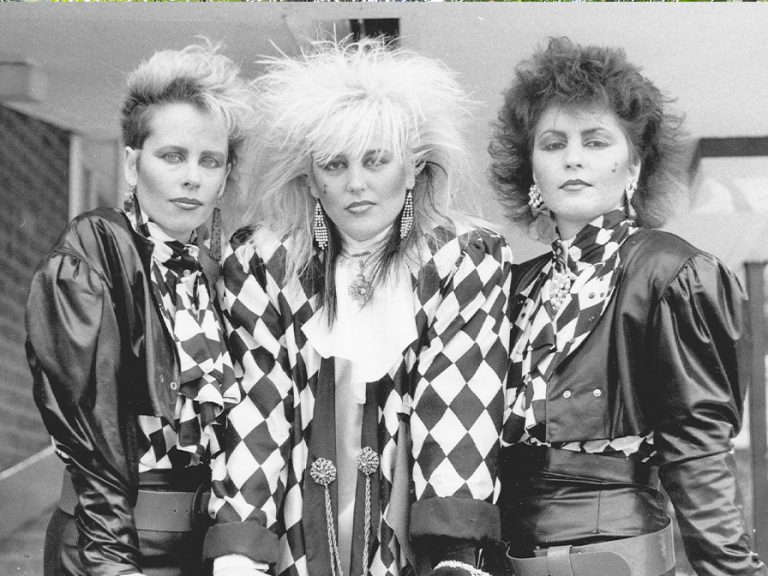 Zenana in 1986 - Anita, Penny and Ruth. Image: Steph Daniels