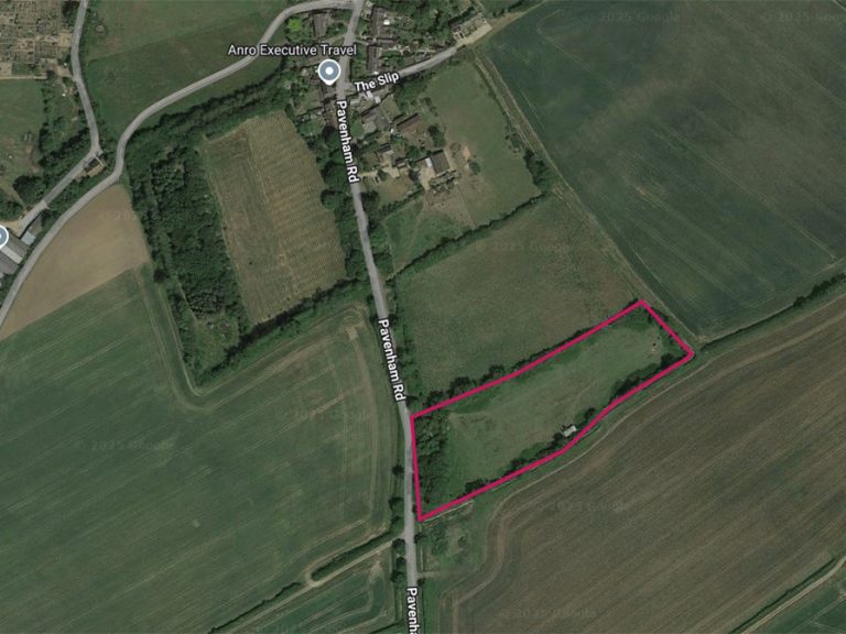 A map showing approximation of the proposed site near Felmsersham. Image: Google MyMaps (C)2025 Map Data (C)2025 Imagery (C)2025 Maxar Technologies via LDRS