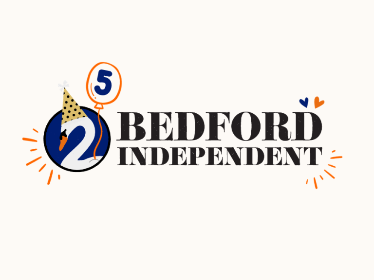 Bedford Independent Five Years logo