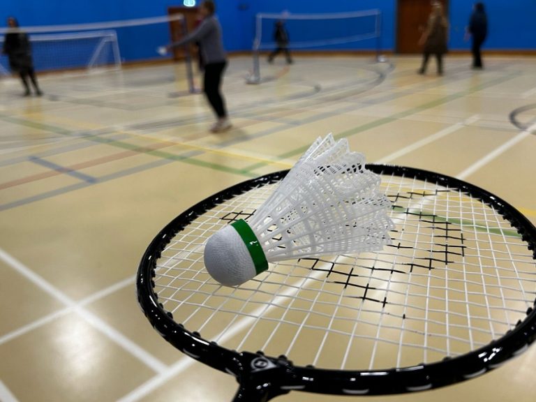 Badminton stock photo