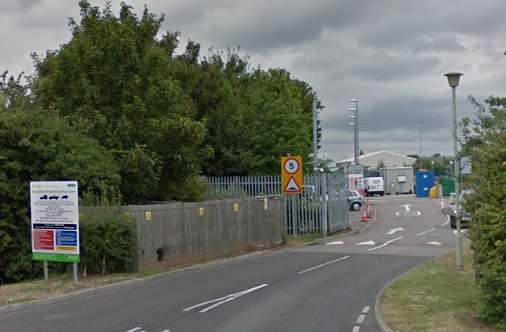 Barkers Lane tidy tip Household Waste Recycling Centre (HWRC)