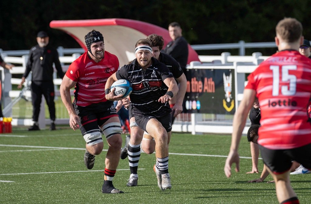 Bedford Athletic in action against Oundle