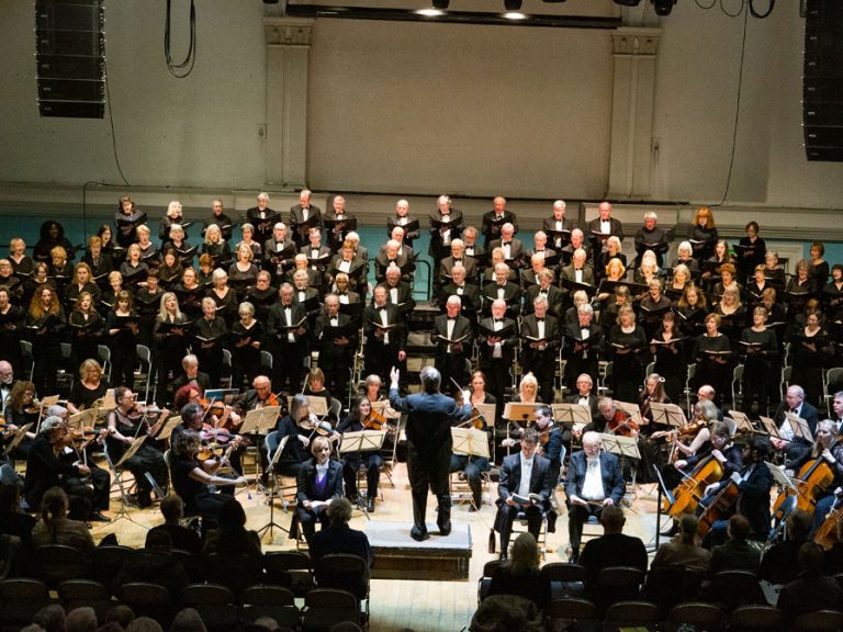 Bedford Choral Society perform at Bedford Corn Exchange