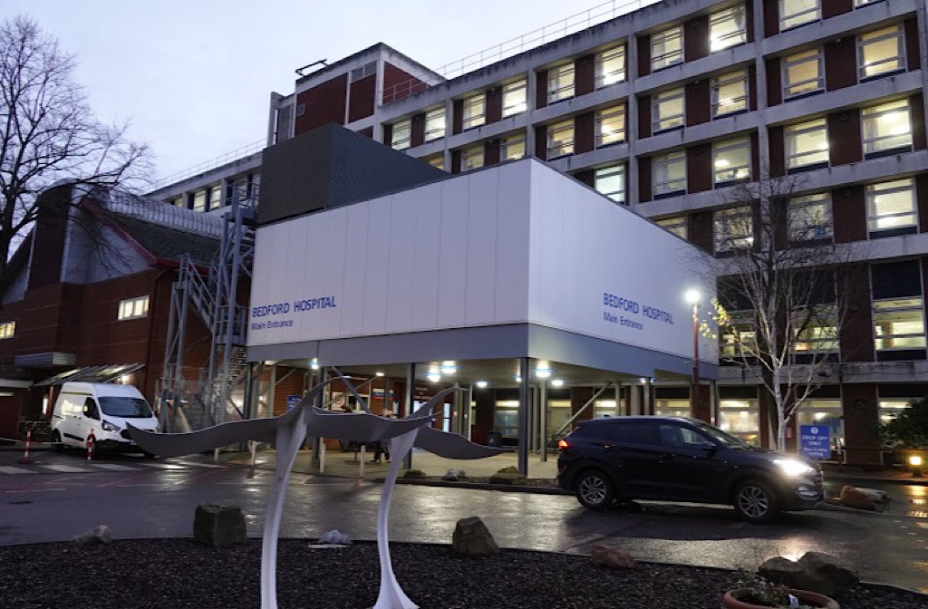 Bedford Hospital Image: Dr Robert Oakley