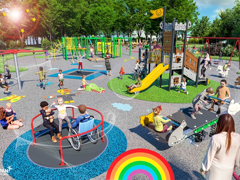 How the new play area at Bedford Park should look.