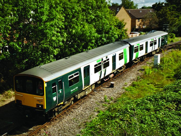 Bedford St Johns 150 137 heads for Bletchley. Image: Marston Vale Community Rail Partnership