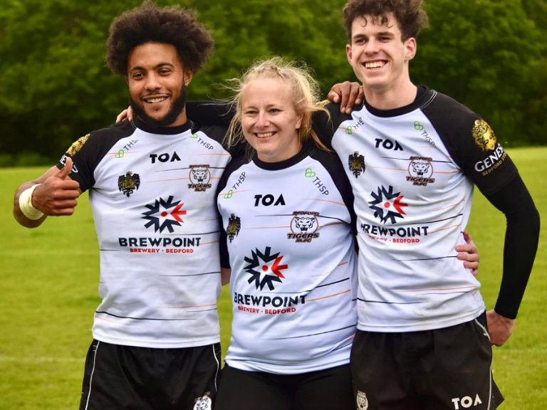 Members of Bedford Tigers Men's and Women's sides