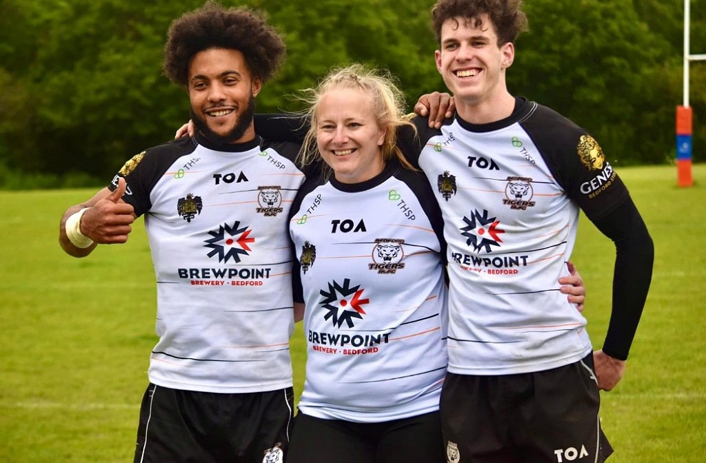 Members of Bedford Tigers Men's and Women's sides
