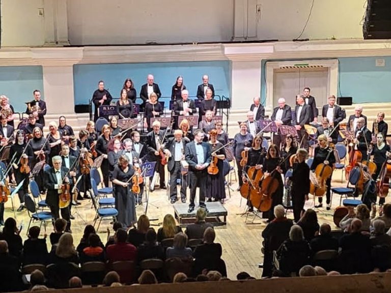 Members of Bedfordshire Symphony Orchestra perform at the Corn Exchange
