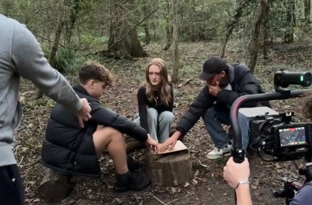'Goodbye' - behind the scenes. Image: EL Productions Ltd