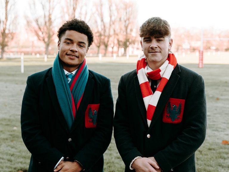 Ben Agbenu and Jonny Weimann (Image: Bedford School)