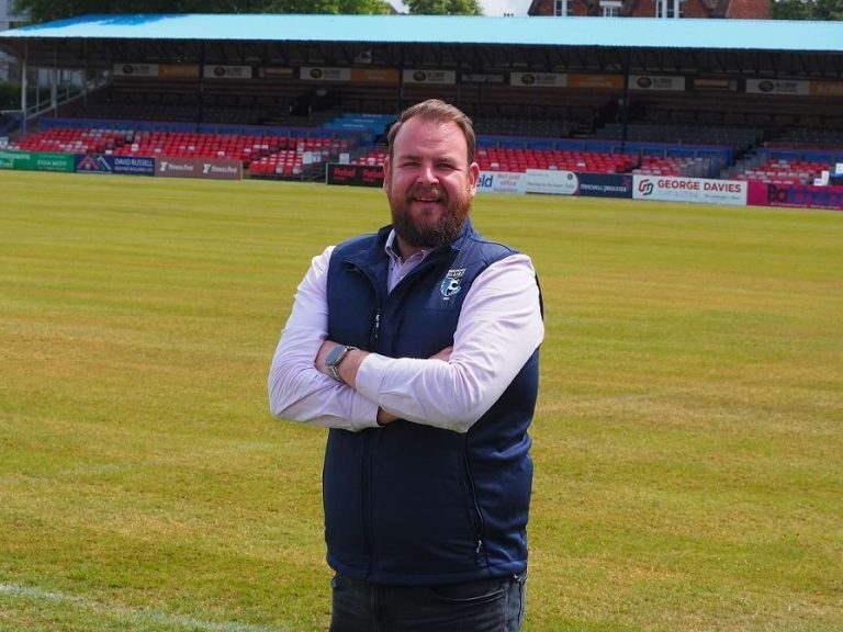 Commercial Director of Bedford Blues, Ben Howe at Goldington Road