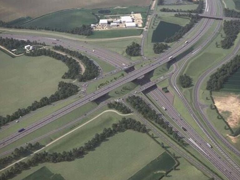 An artist's impression of the improvements to the Black Cat roundabout/ A428.