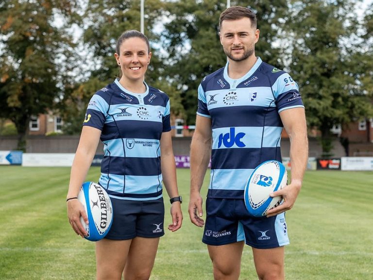 Dean Adamson and Emma Graham of Bedford Blues
