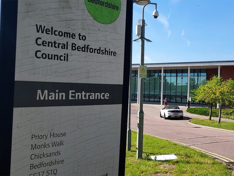 Central Bedfordshire Council entrance Image: LDRS