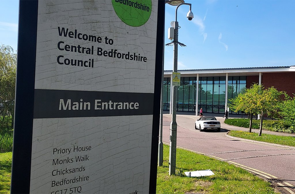 Central Bedfordshire Council entrance Image: LDRS