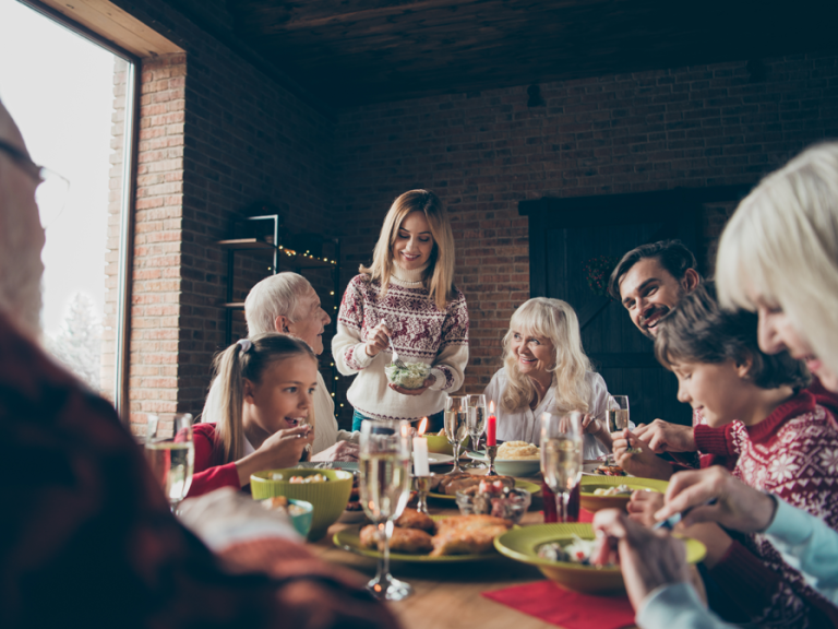 Christmas meal family image shutterstock Roman Samborskyi