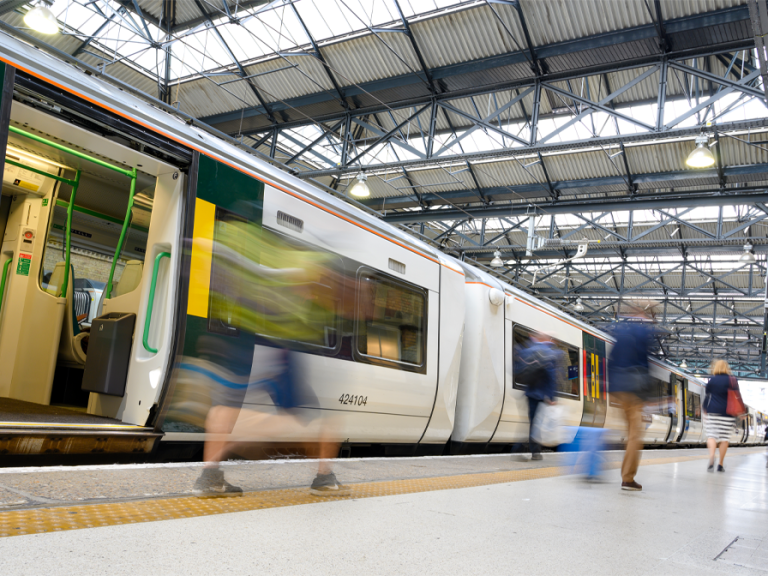 Train at the platform
