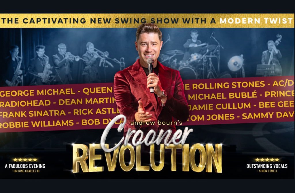 A poster for the Crooner Revolution event
