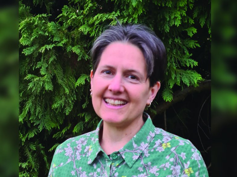 Emma Smart is the Green Party candidate standing in the Riverfield Drive by-election on 2 May. Image: Bedford Green Party
