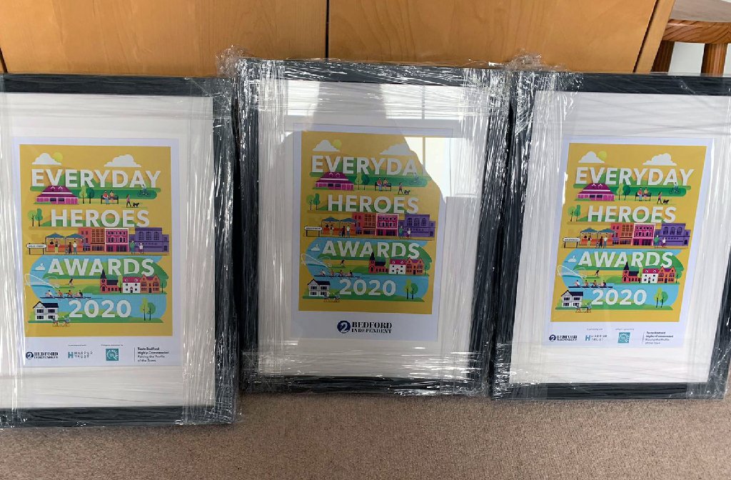 Everyday Heroes Awards certificates