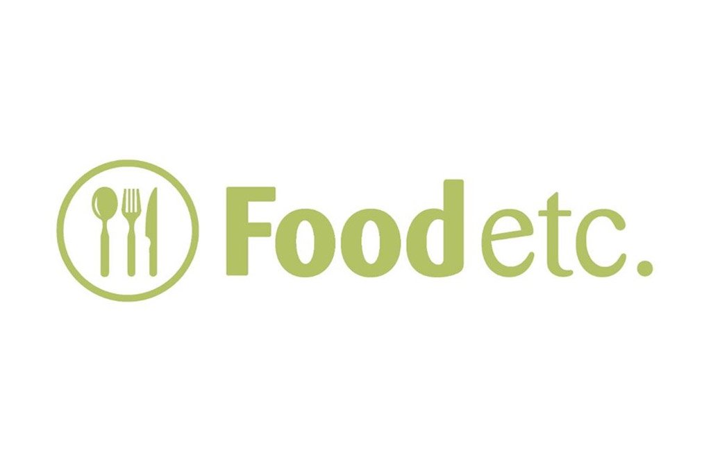 Food Etc logo which is a graphic of a green spoon, fork inside a circle next to the words Food etc.
