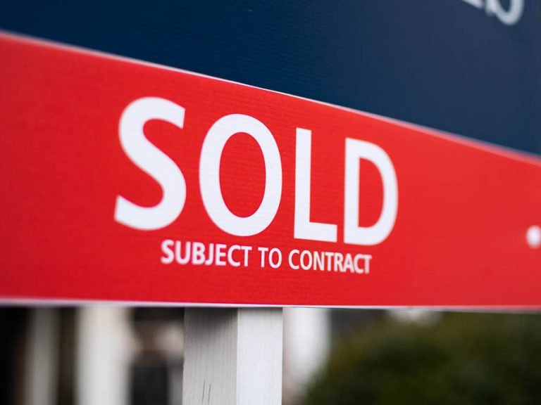 Estate Agent's 'sold' sign