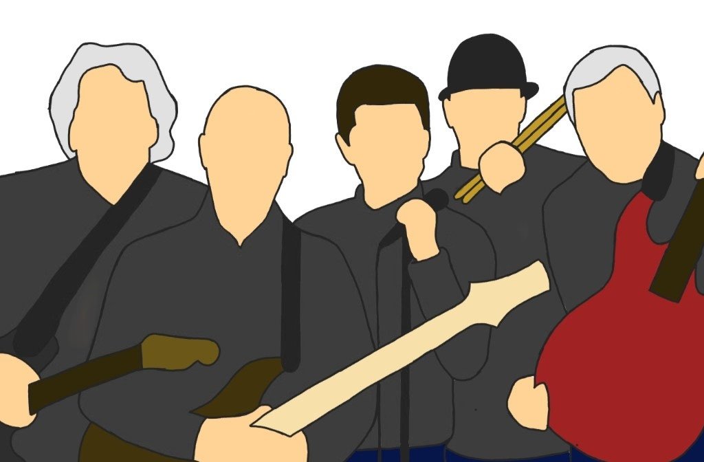 A line drawing of the band Generation Span