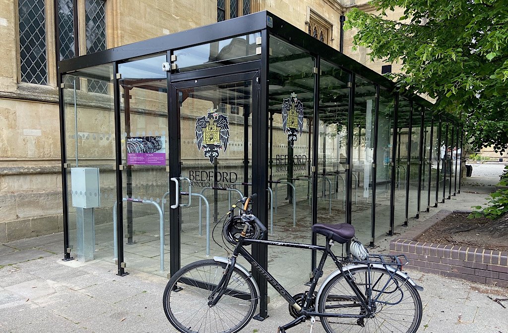 Harpur Square cycle store bike hub shelter