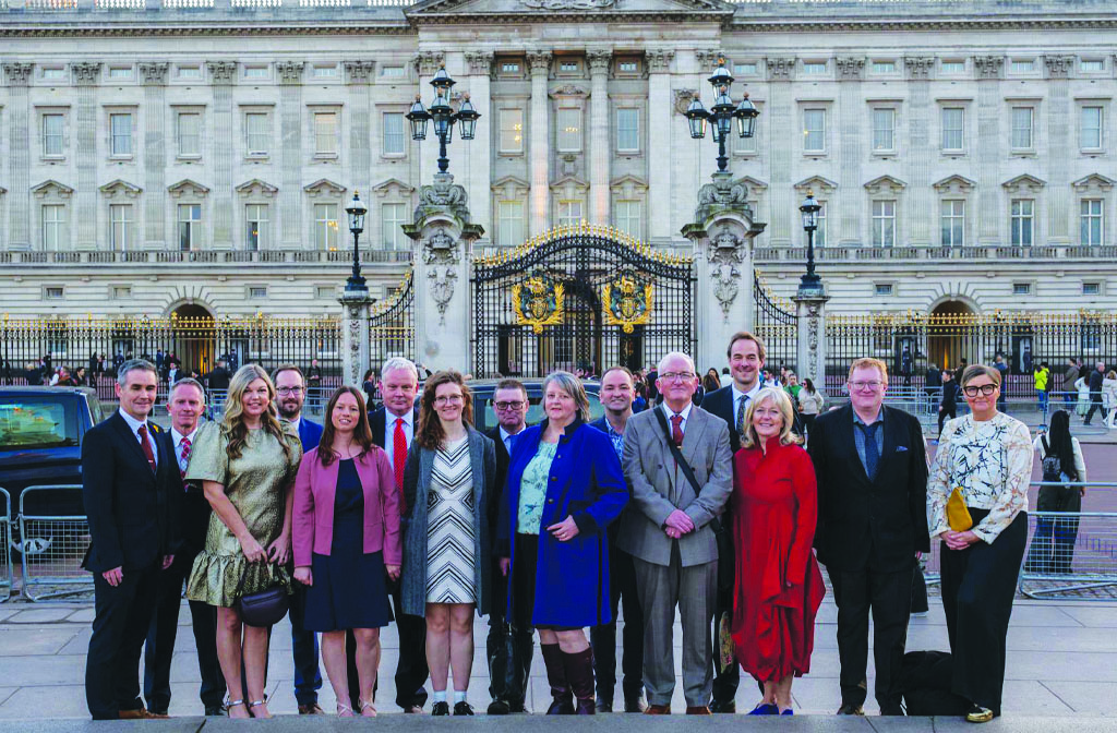 Members of the Independent Community News Network with Erica Roffe, far right. Image:
Wiltshire Publishing
