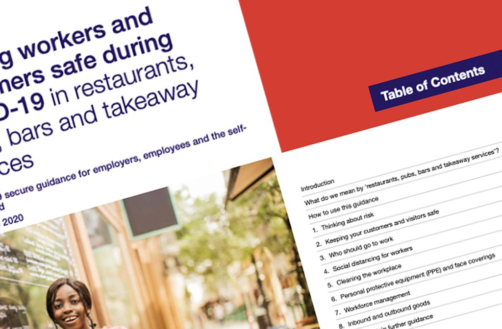 Keeping workers and customers safe 4 July guidance front cover
