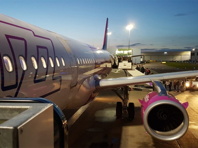 Luton Airport - night time close up