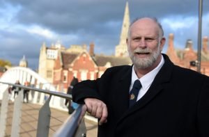 Bedford's elected mayor, Tom Wotton, pictured by Riverside Square