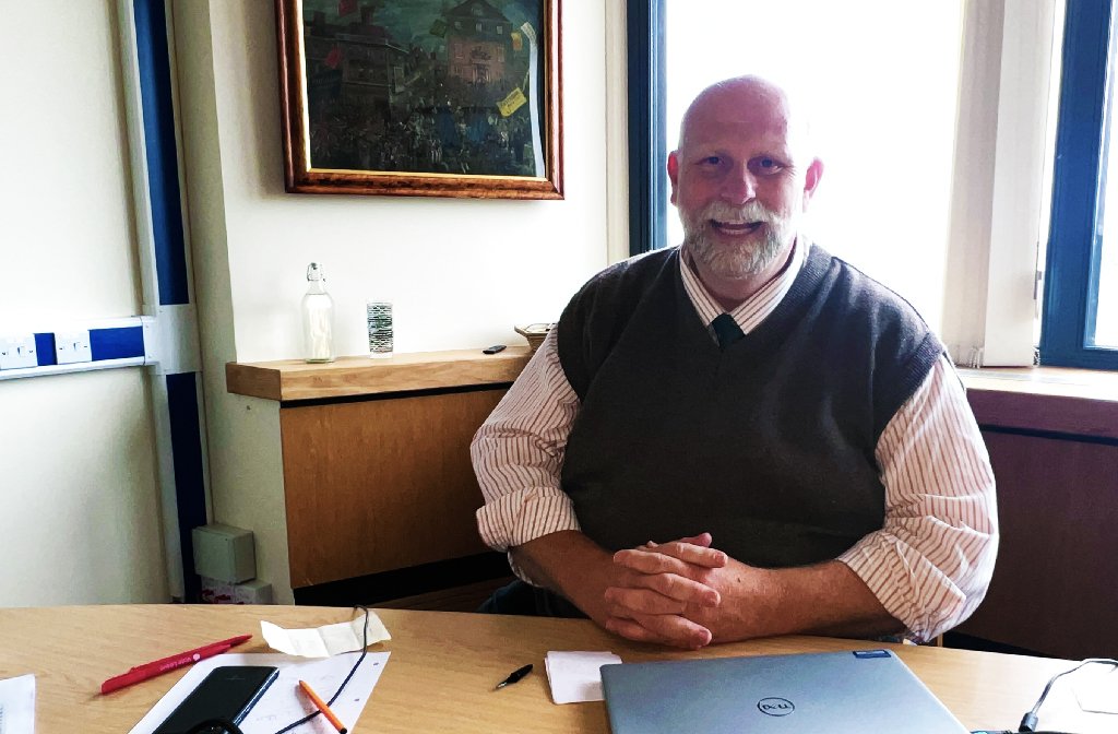 Mayor Tom Wootton in his office