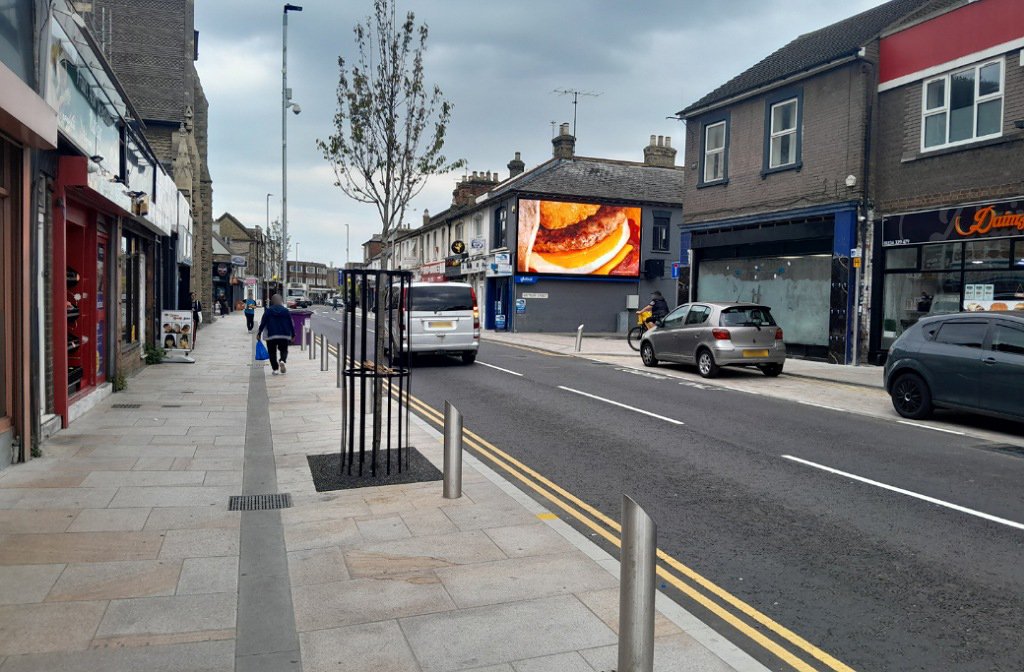 View of Midland Road after Town Deal roadworks in June 2025.