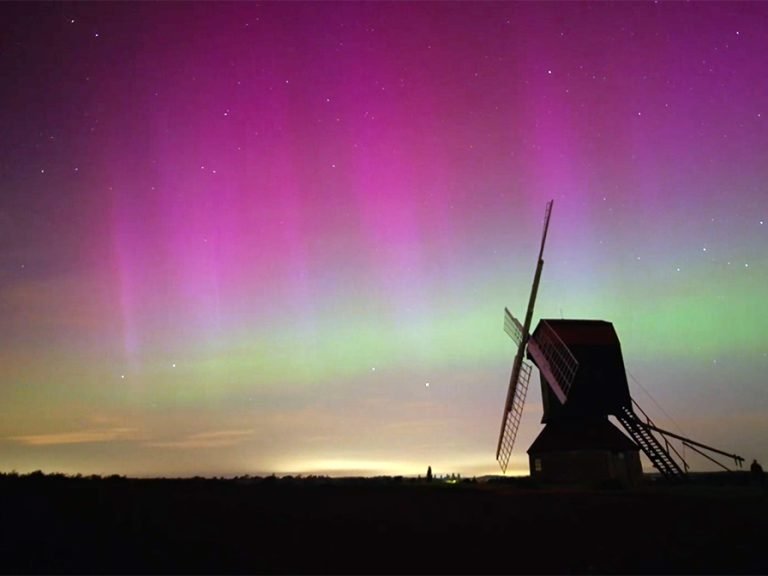 Northern Lights over Stevington. Image: Don Weerasirie