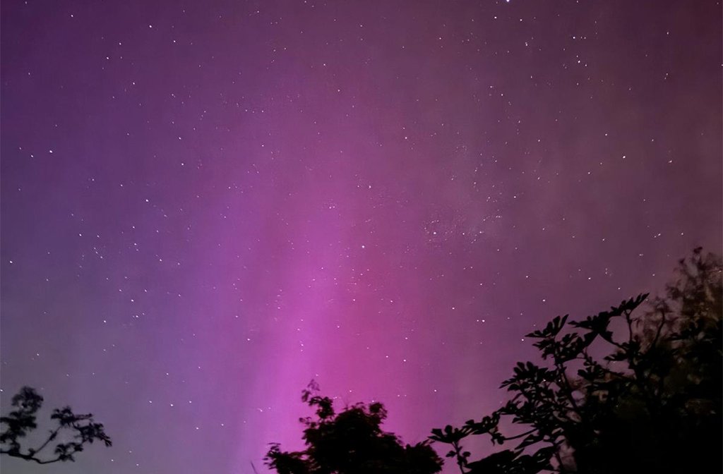 Northern Lights Woodlands Park 11 May 2024. Image: Ruby Elliott-Willey