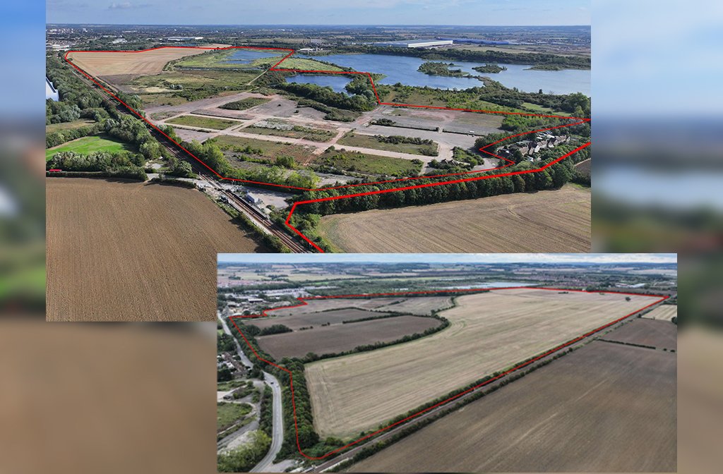 Overhead view of where the Universal Studios UK Theme Park will be. Image Kirkby Diamond
