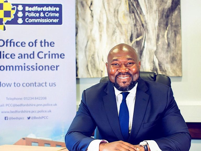 Bedfordshire Police and Crime Commissioner Festus Akinbusoye