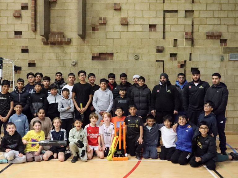 The young cricketers of Queens Park in the Chance to Shine programme