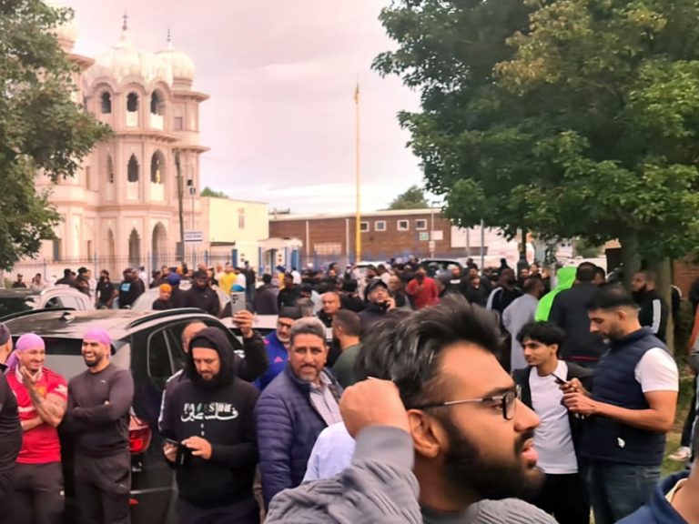 Queen's Park community show of defiance August 2024 Image Islam Bedford Facebook