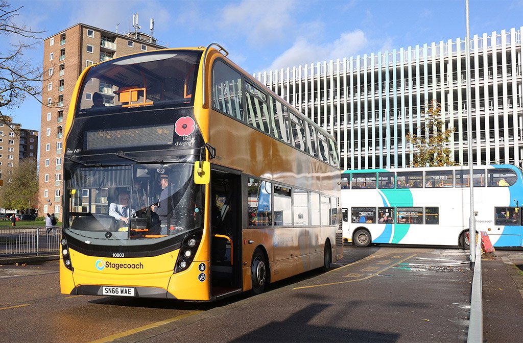 RMG Stagecoach X5 at Bedford Bus Station Image Stagecoach East